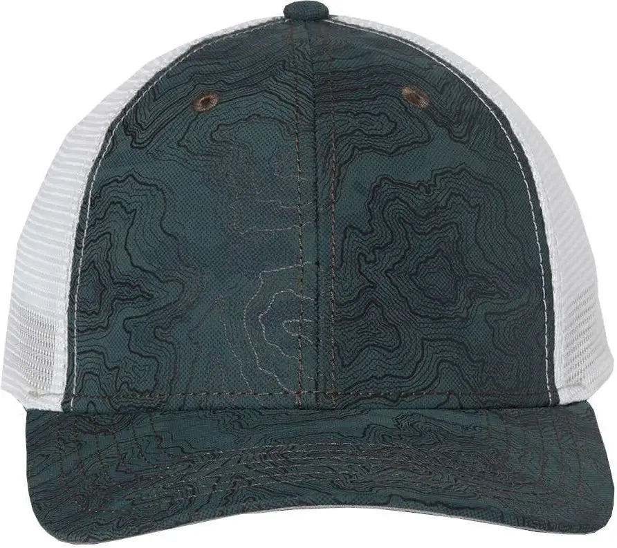 Dri Duck 3458 Territory Trucker Cap - Forest - one Size Fits Most