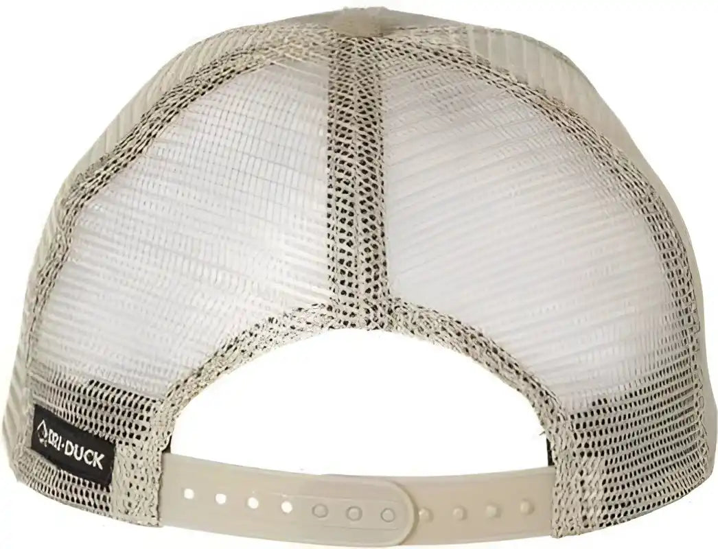 Dri Duck 3458 Territory Trucker Cap Khaki / 6 5/8’’ 7 3/8’’