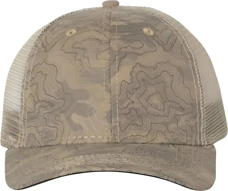 Dri Duck 3458 Territory Trucker Cap Khaki / 6 5/8’’ 7 3/8’’