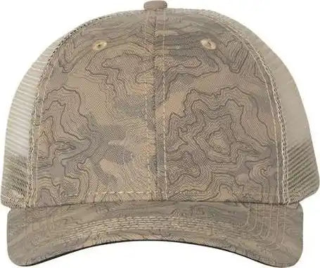 Dri Duck 3458 Territory Trucker Cap - Khaki - 6 5/8’’ - 7 3/8’’