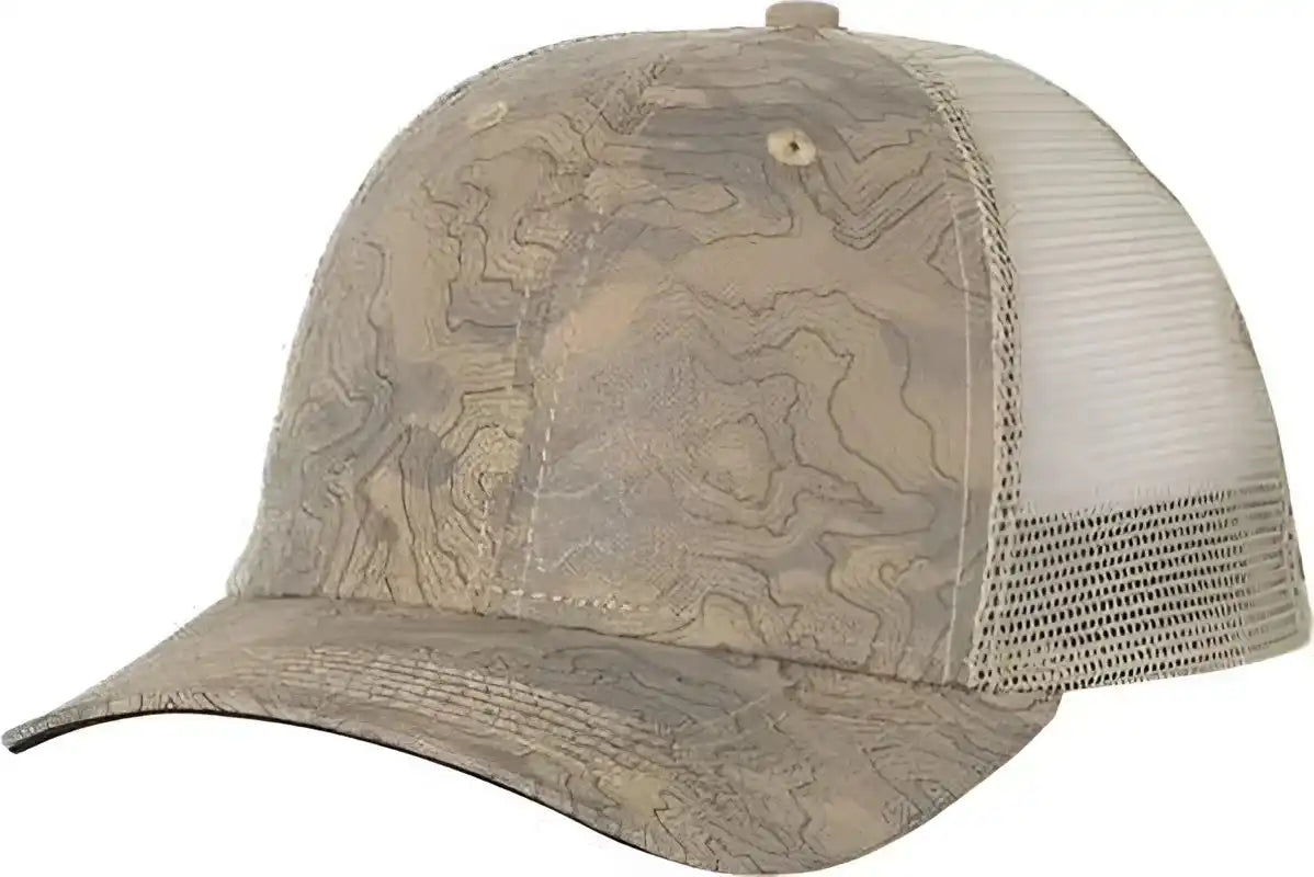 Dri Duck 3458 Territory Trucker Cap Khaki / 6 5/8’’ 7 3/8’’