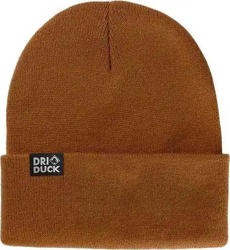 Dri Duck 3523 Coleman Beanie - Saddle - Brown / one Size Fits Most