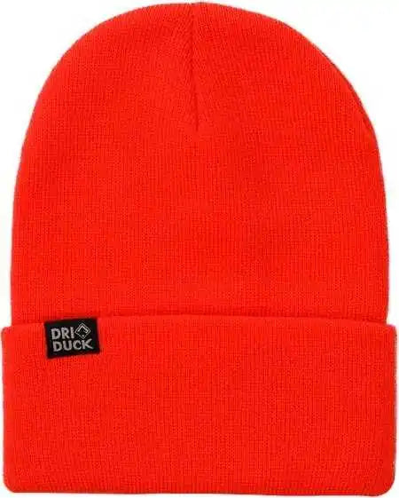 Dri Duck 3523 Coleman Cuffed Beanie - Blaze Orange - one Size Fits Most