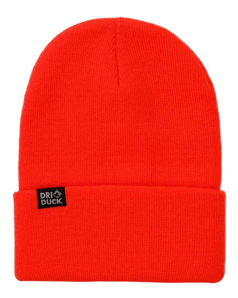 Dri Duck 3523s Coleman Cuffed Beanie - 3523 - Blaze Orange - one Size Fits Most