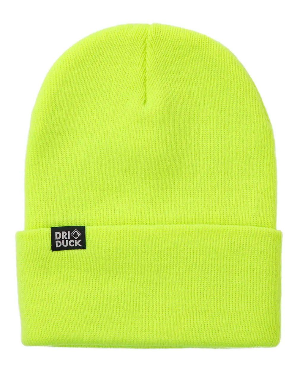 Dri Duck 3523s Coleman Cuffed Beanie - 3523 - Neon Yellow - one Size Fits Most
