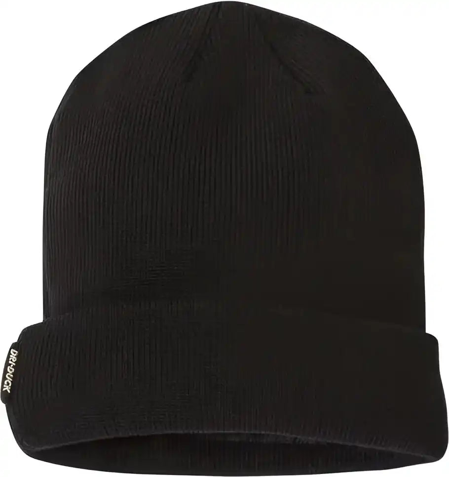 Dri Duck 3562 12’’ Basecamp Performance Knit Beanie Black / one Size Fits Most