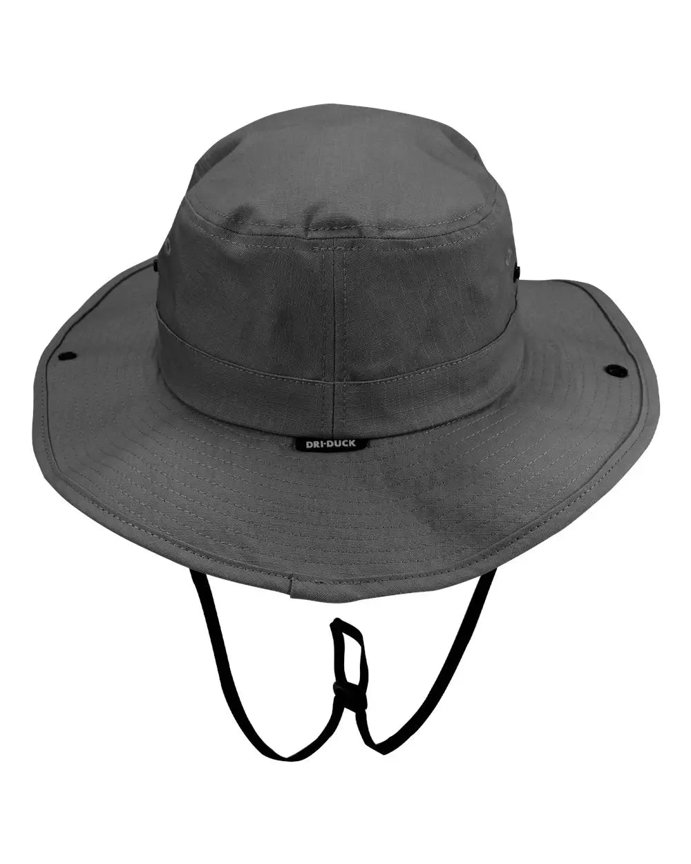 Dri Duck 3754 Ripstop Booney Hat with Rope - Charcoal - one Size Fits Most
