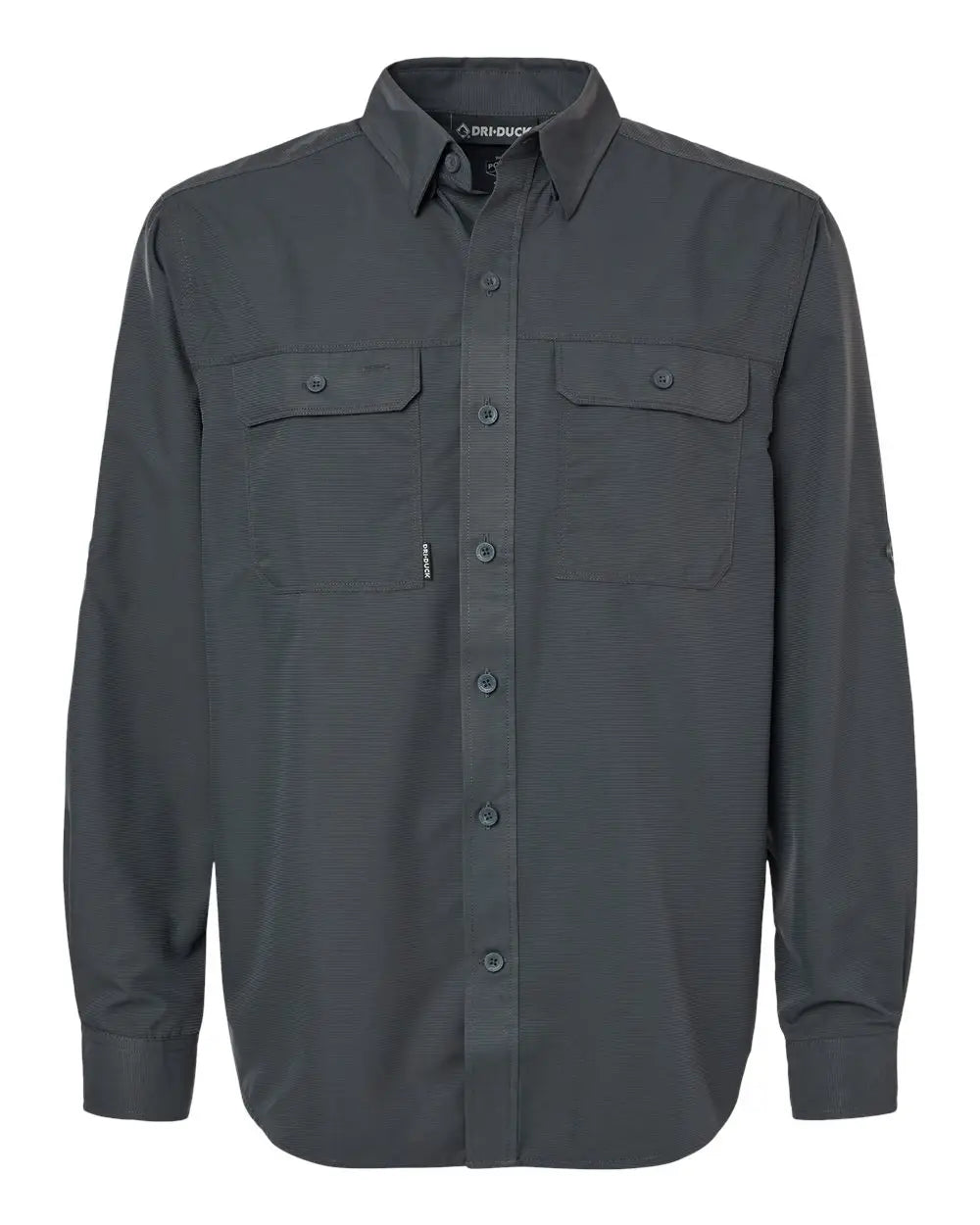 Dri Duck 4441 Crossroad Woven Shirt - Charcoal