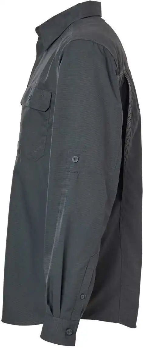 Dri Duck 4441 Crossroad Woven Shirt - Charcoal