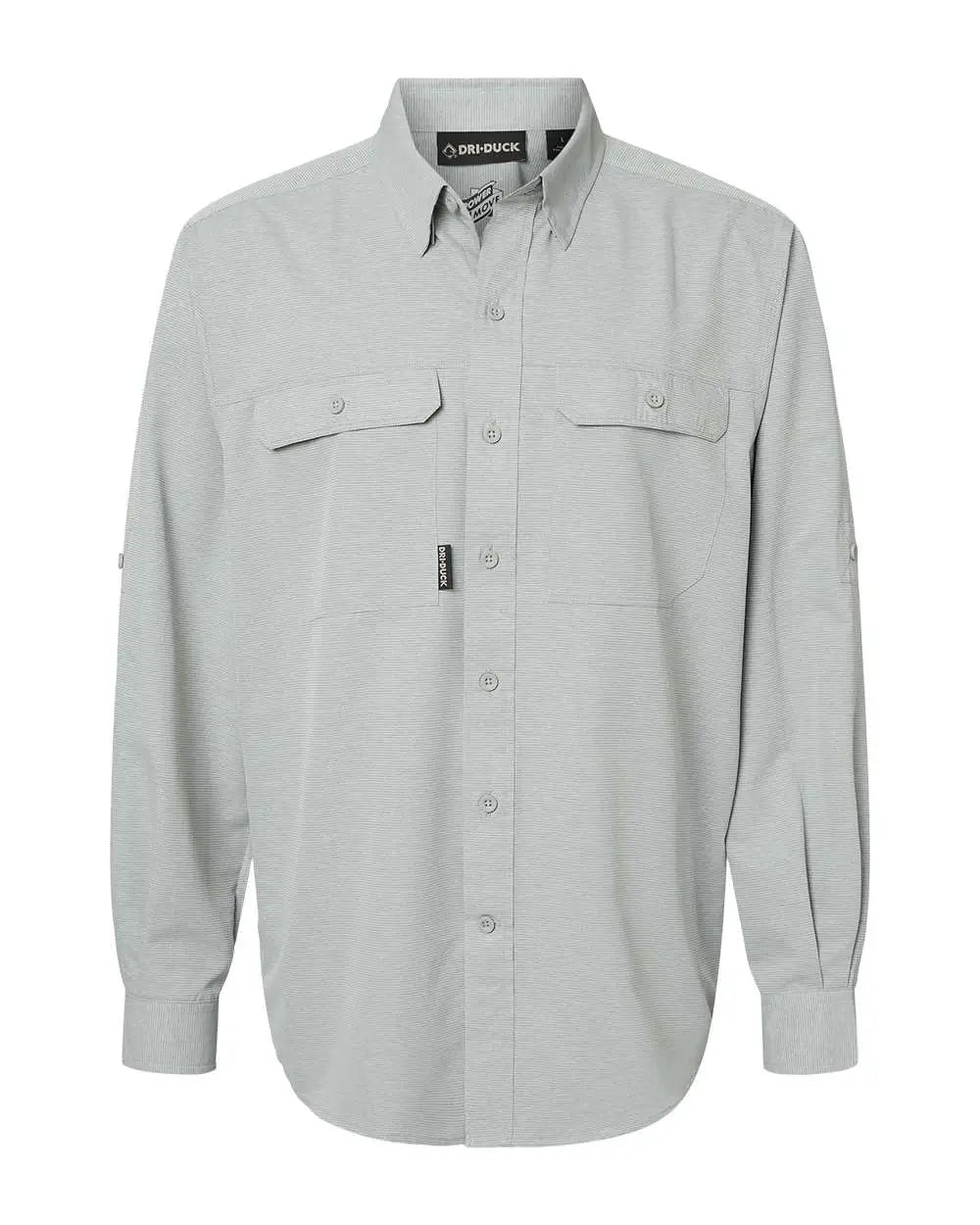 Dri Duck 4441 Crossroad Woven Shirt - Grey