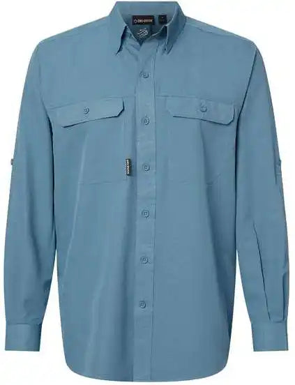 Dri Duck 4441 Crossroad Woven Shirt - Slate Blue