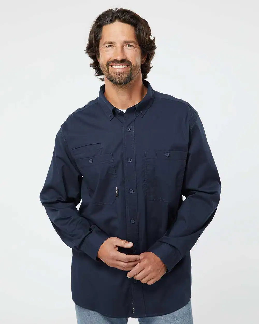 Dri Duck 4450t Craftsman Woven Shirt - Deep Blue