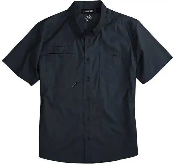 Dri Duck 4451 Craftsman Woven Short Sleeve Shirt - Deep Blue