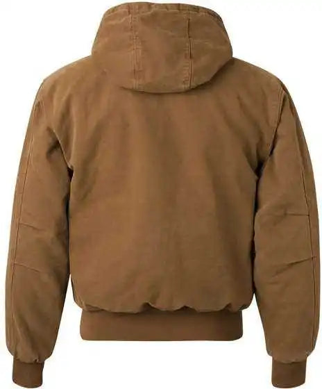 Dri Duck 5020 Cheyenne Boulder Cloth Hooded Jacket with Tricot Quilt Lining Saddle