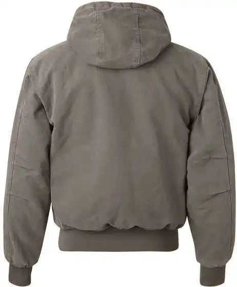 Dri Duck 5020 Cheyenne Boulder Cloth Hooded Jacket with Tricot Quilt Lining Gravel
