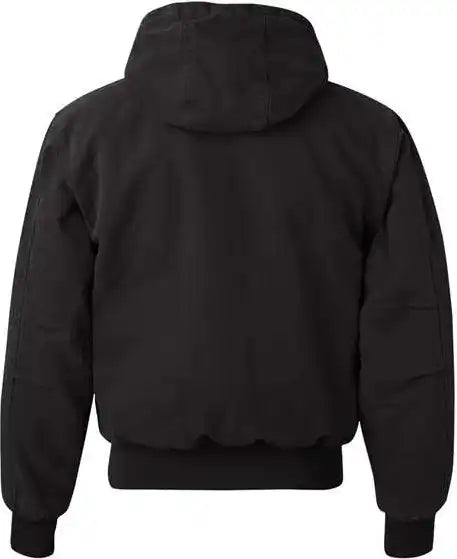 Dri Duck 5020 Cheyenne Boulder Cloth Hooded Jacket with Tricot Quilt Lining Black
