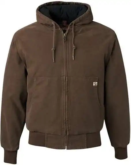 Dri Duck 5020 Cheyenne Boulder Cloth Hooded Jacket with Tricot Quilt Lining - Tobacco