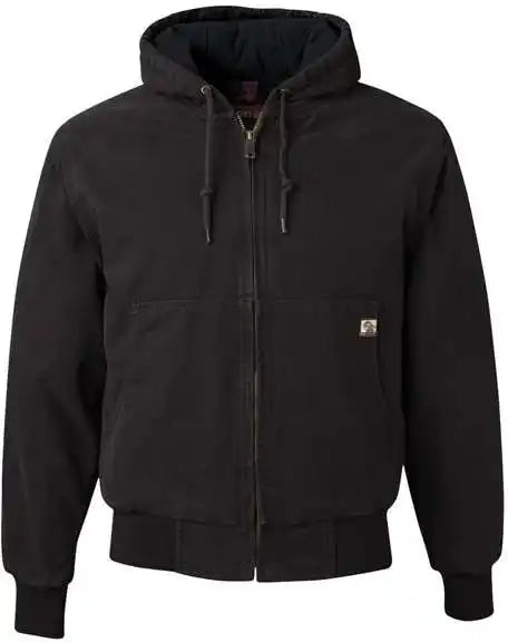 Dri Duck 5020 Cheyenne Boulder Cloth Hooded Jacket with Tricot Quilt Lining - Black