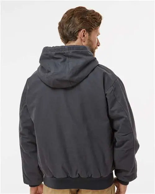 Dri Duck 5020 Cheyenne Boulder Cloth™ Hooded Jacket with Tricot Quilt Lining - Charcoal