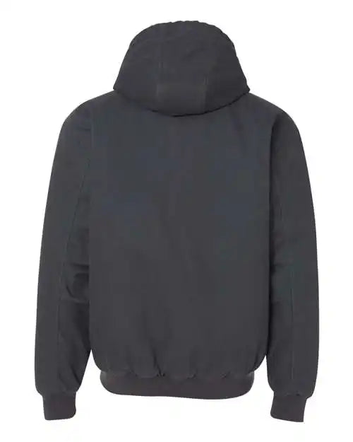 Dri Duck 5020 Cheyenne Boulder Cloth Hooded Jacket with Tricot Quilt Lining Charcoal