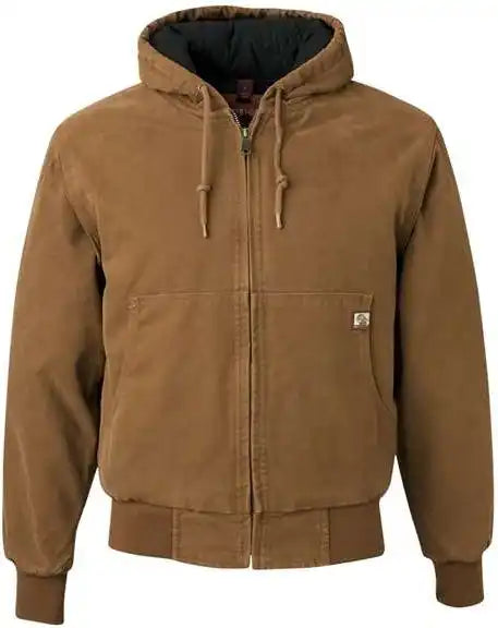Dri Duck 5020 Cheyenne Boulder Cloth Hooded Jacket with Tricot Quilt Lining Saddle