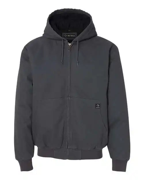 Dri Duck 5020 Cheyenne Boulder Cloth Hooded Jacket with Tricot Quilt Lining Charcoal