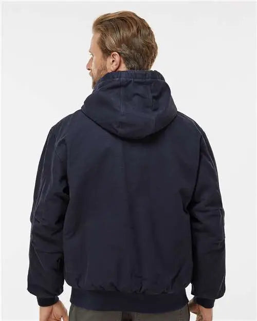 Dri Duck 5020 Cheyenne Boulder Cloth™ Hooded Jacket with Tricot Quilt Lining - Navy