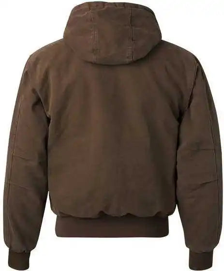 Dri Duck 5020 Cheyenne Boulder Cloth Hooded Jacket with Tricot Quilt Lining Tobacco