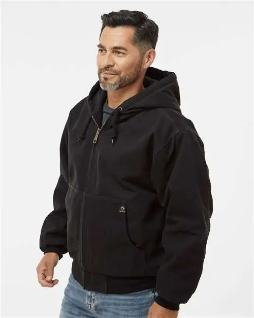 Dri Duck 5020 Cheyenne Boulder Clothâ„¢ Hooded Jacket with Tricot Quilt Lining - Black