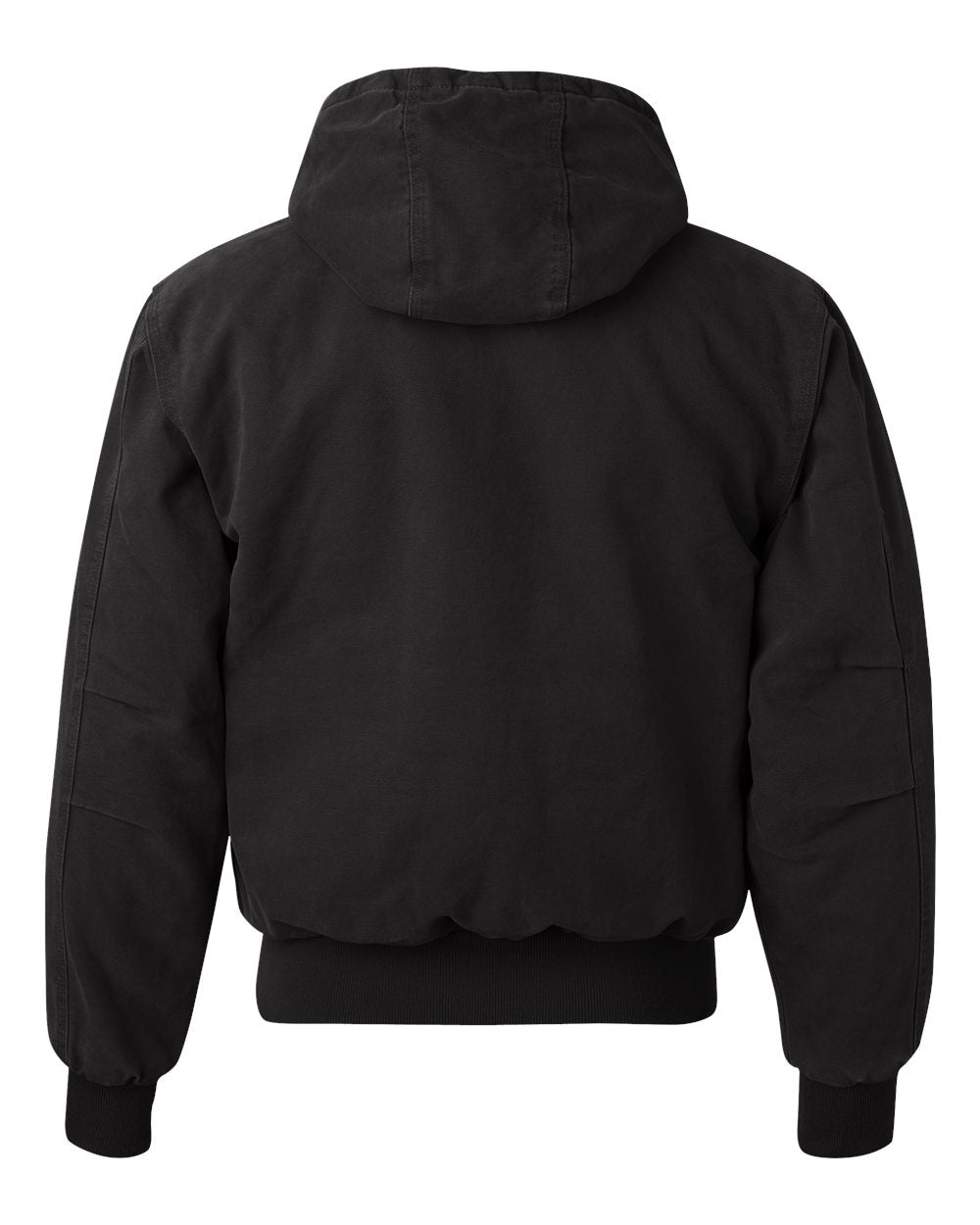Dri Duck 5020t Cheyenne Boulder Cloth Hooded Jacket with Tricot Quilt Lining Tall Sizes - Black