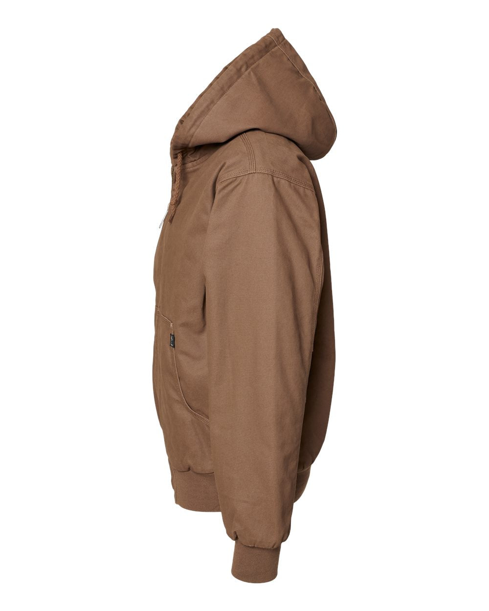 Dri Duck 5020t Cheyenne Boulder Cloth Hooded Jacket with Tricot Quilt Lining Tall Sizes - Field Khaki