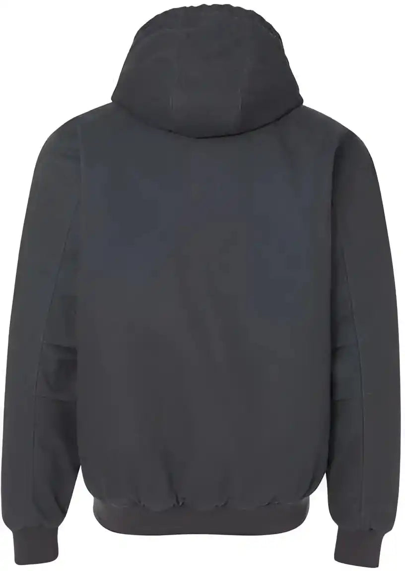 Dri Duck 5020t Cheyenne Boulder Cloth Hooded Jacket with Tricot Quilt Lining Tall Sizes Charcoal