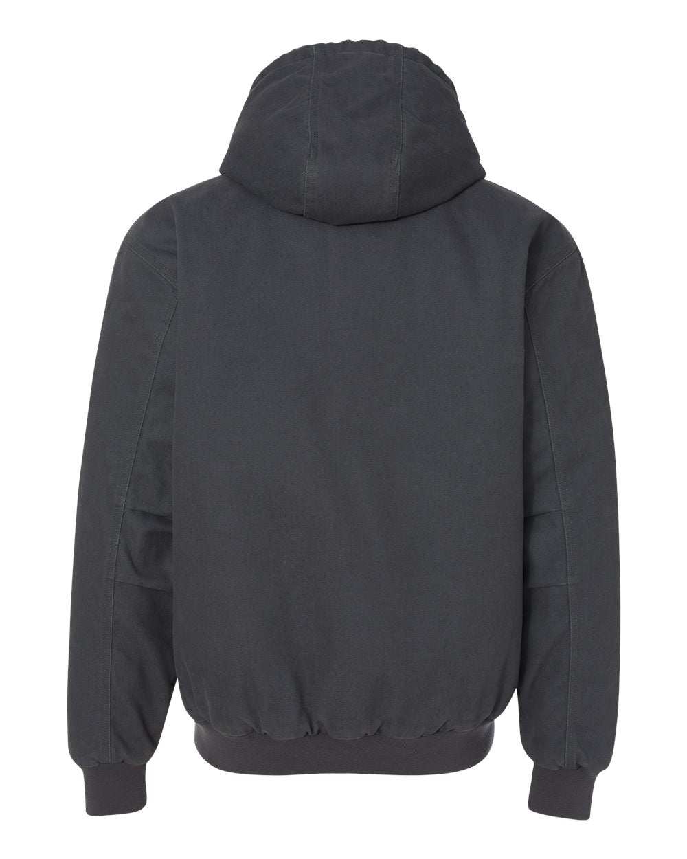 Dri Duck 5020t Cheyenne Boulder Cloth Hooded Jacket with Tricot Quilt Lining Tall Sizes - Charcoal
