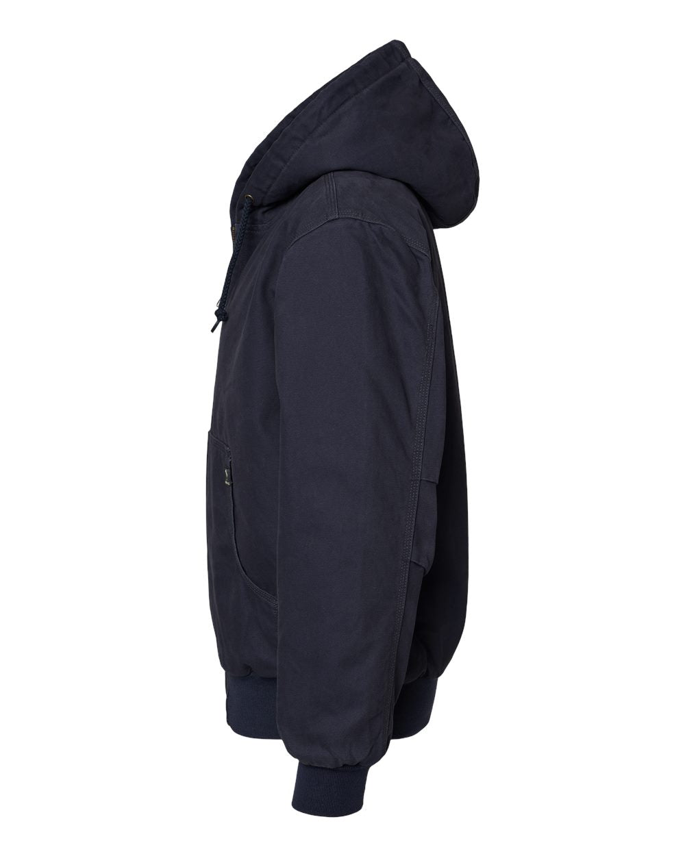 Dri Duck 5020t Cheyenne Boulder Cloth Hooded Jacket with Tricot Quilt Lining Tall Sizes - Navy