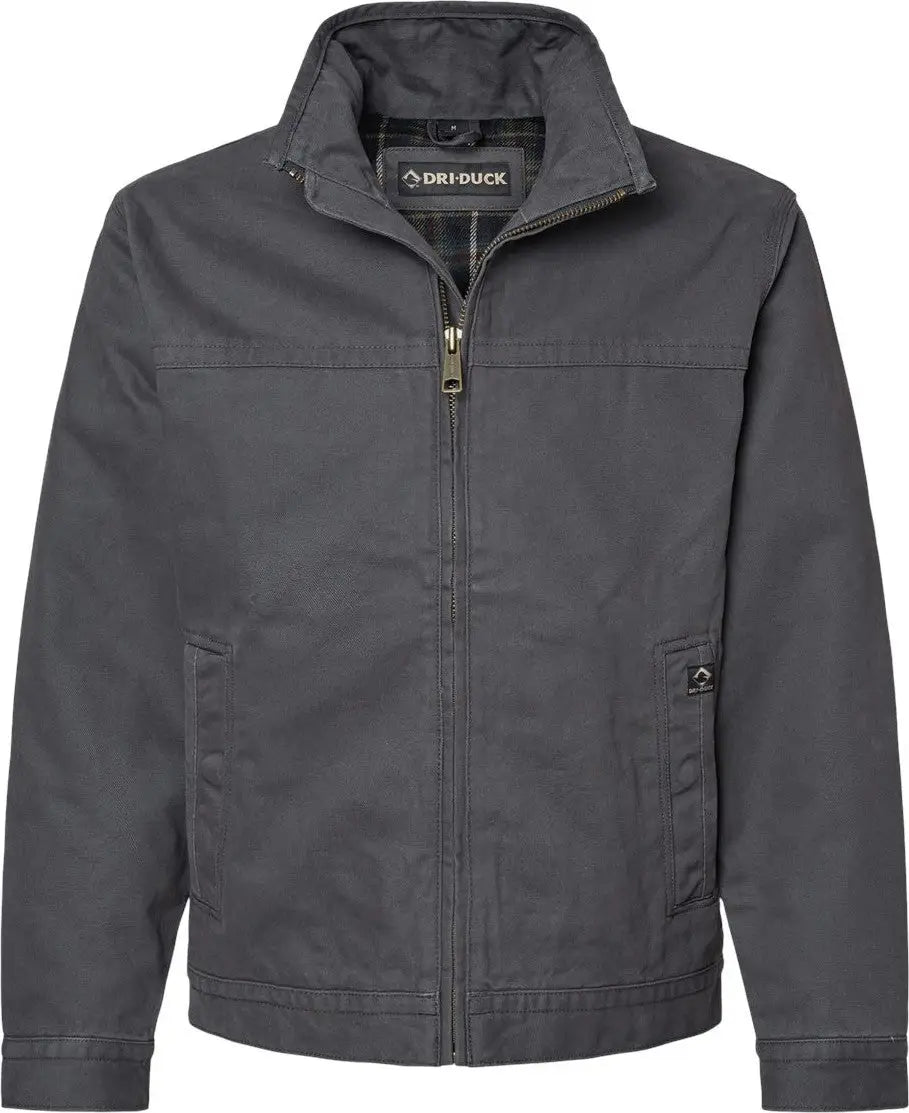 Dri Duck 5028 Maverick Boulder Cloth™ Jacket with Blanket Lining - Charcoal - Dark Gray / s