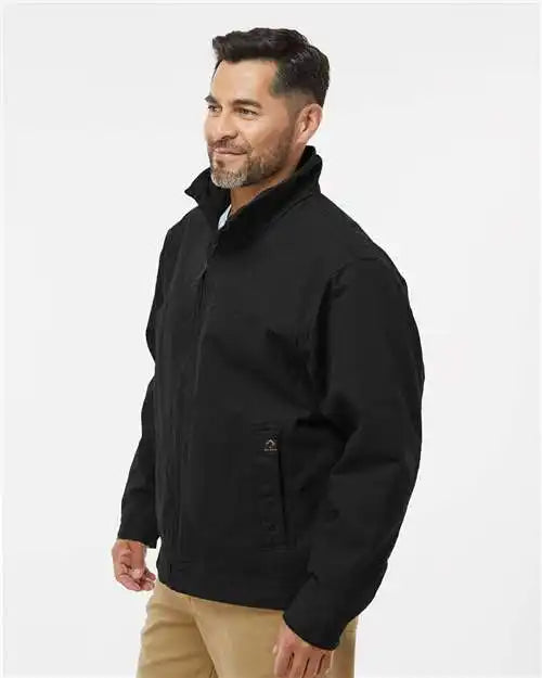 Dri Duck 5028 Maverick Boulder Cloth Jacket with Blanket Lining - Black