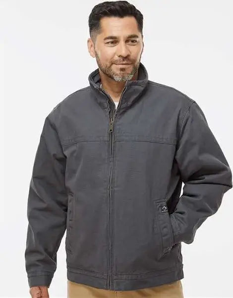 Dri Duck 5028 Maverick Boulder Cloth™ Jacket with Blanket Lining - Charcoal