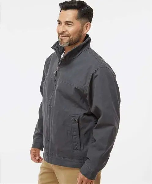 Dri Duck 5028 Maverick Boulder Cloth™ Jacket with Blanket Lining - Charcoal