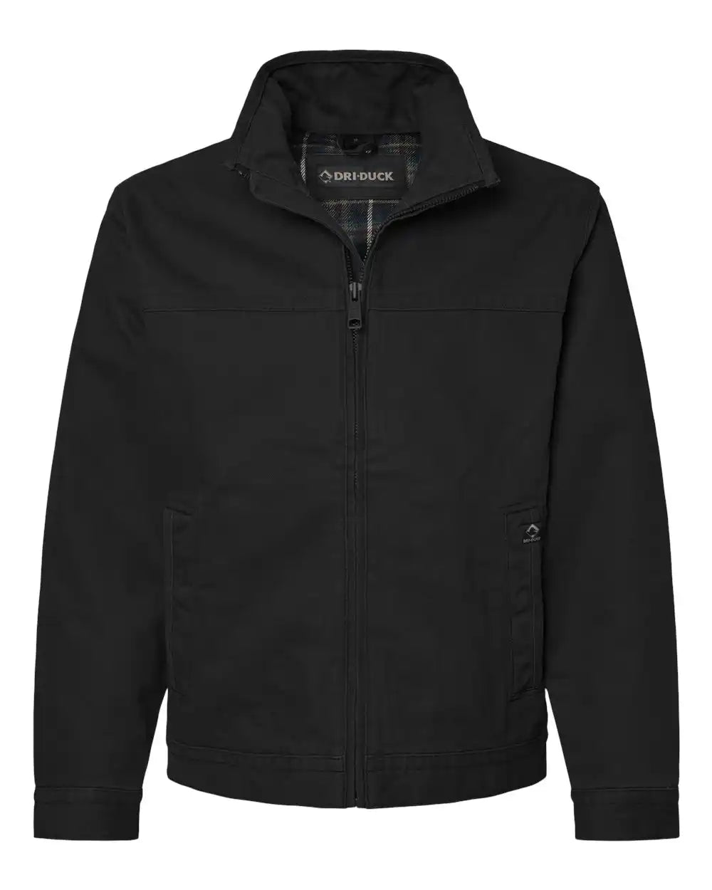 Dri Duck 5028t Maverick Boulder Cloth™ Jacket with Blanket Lining Tall Sizes - Black - Xlt