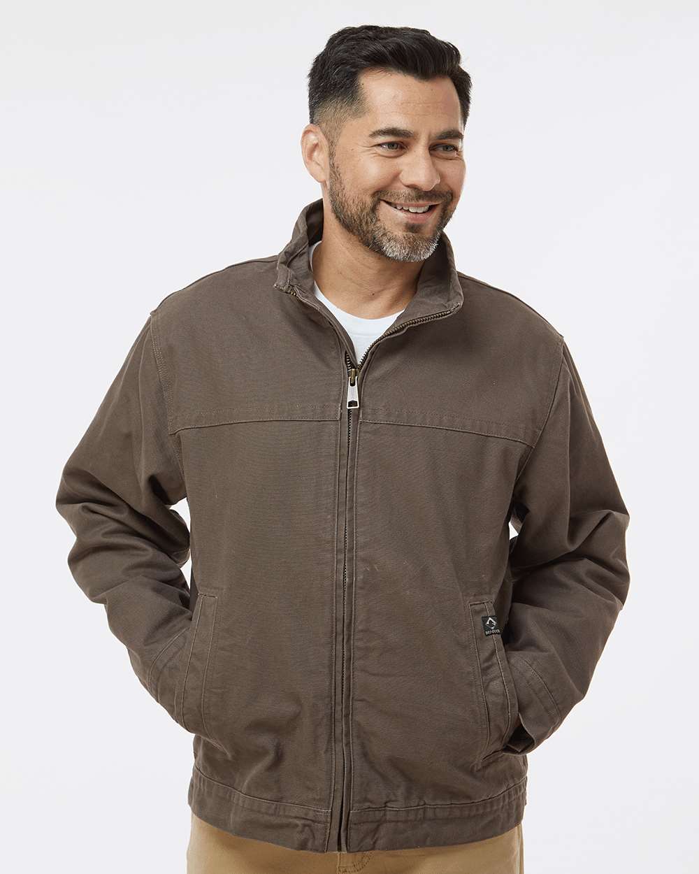 Dri Duck 5028t Maverick Boulder Cloth™ Jacket with Blanket Lining Tall Sizes - Tobacco