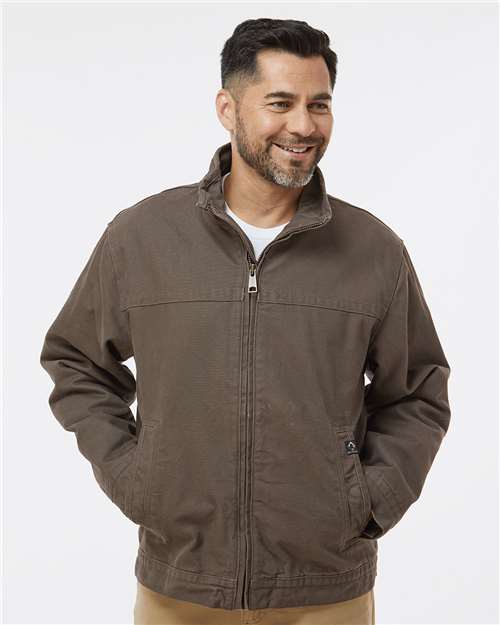 Dri Duck 5028t Maverick Boulder Cloth™ Jacket with Blanket Lining Tall Sizes - Tobacco