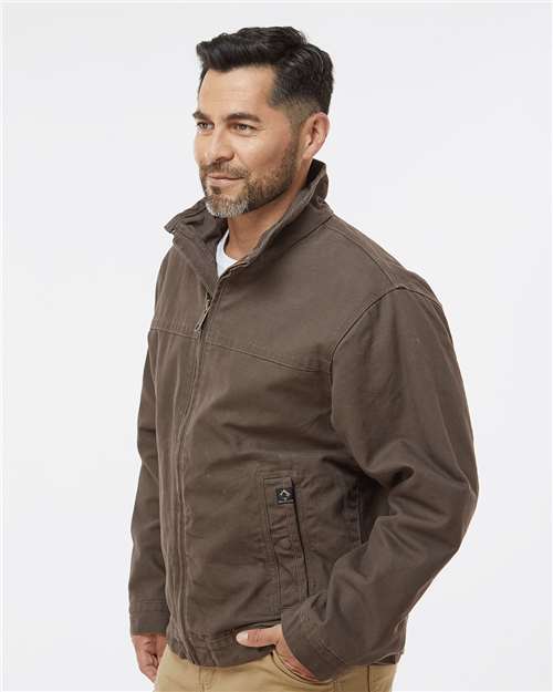 Dri Duck 5028t Maverick Boulder Cloth™ Jacket with Blanket Lining Tall Sizes - Tobacco