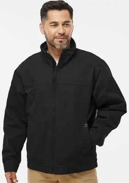Dri Duck 5028t Maverick Boulder Cloth Jacket with Blanket Lining Tall Sizes - Black