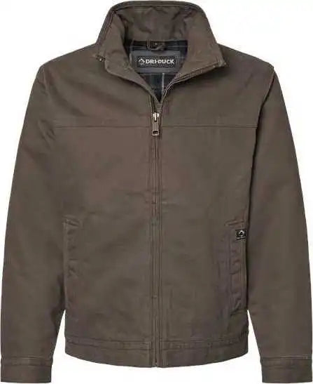 Dri Duck 5028t Maverick Boulder Cloth Jacket with Blanket Lining Tall Sizes - Tobacco