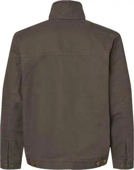 Dri Duck 5028t Maverick Boulder Cloth Jacket with Blanket Lining Tall Sizes - Tobacco