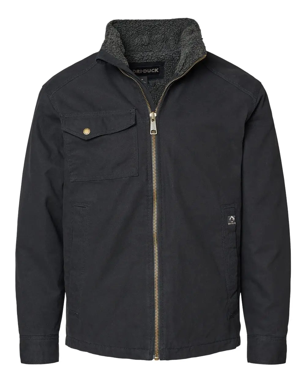 Dri Duck 5037 Endeavor Canyon Cloth™ Canvas Jacket with Sherpa Lining - Black - s