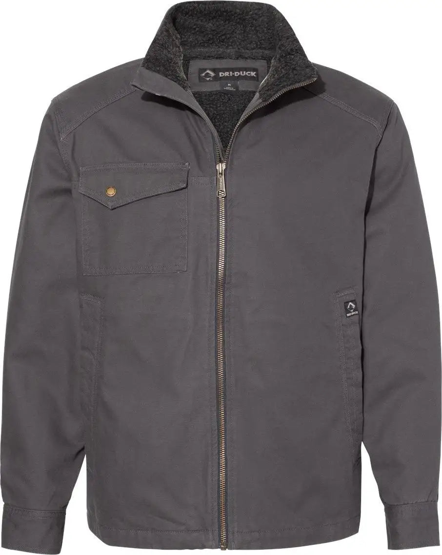 Dri Duck 5037 Endeavor Canyon Cloth™ Canvas Jacket with Sherpa Lining - Charcoal - Dark Gray / s