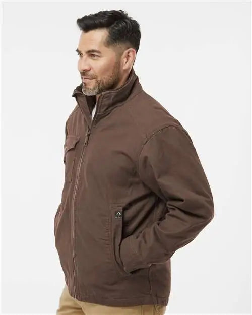 Dri Duck 5037 Endeavor Canyon Cloth™ Canvas Jacket with Sherpa Lining - Tobacco