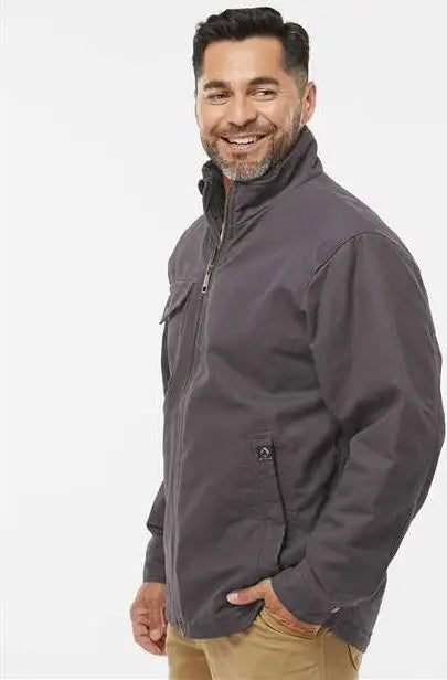 Dri Duck 5037 Endeavor Canyon Cloth™ Canvas Jacket with Sherpa Lining - Charcoal