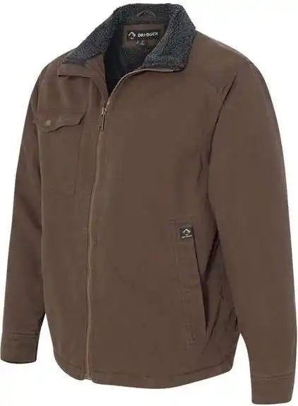 Dri Duck 5037 Endeavor Canyon Cloth Canvas Jacket with Sherpa Lining - Tobacco